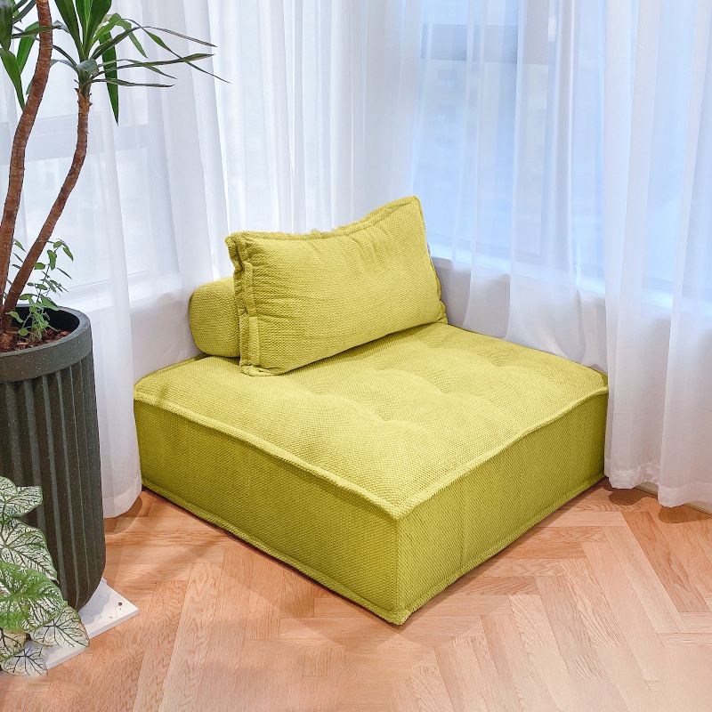 Linen Chair 31.4" L x 31.4" W x 27.5" H Armless Chair for Living Room