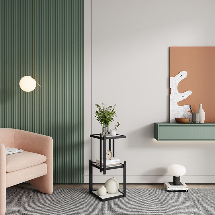 Glam Style Open Bookshelf Vertical Shelf Bookcase for Home Office