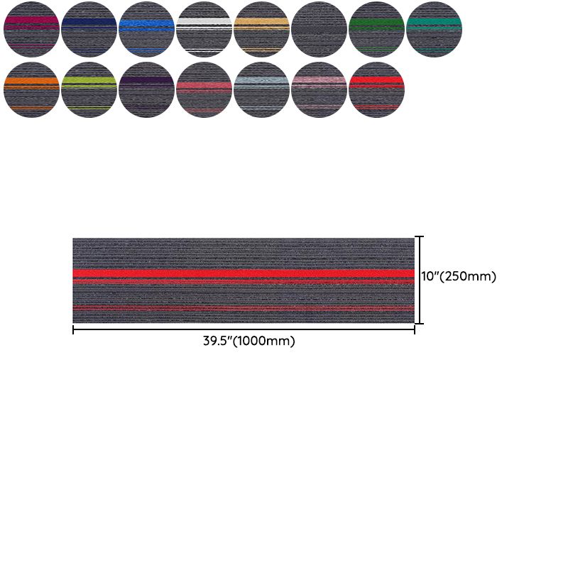 Loose Lay Carpet Tiles Ombre Print Fade Resistant Carpet Tiles