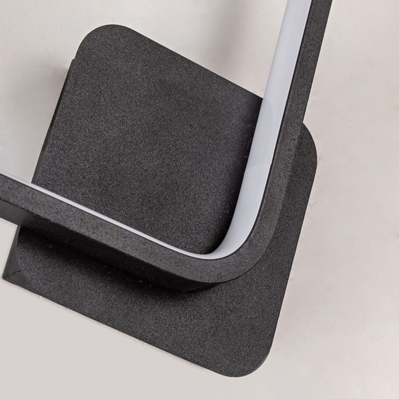 Modernism Single White/Black Wall Mounted Sconce Metal LED Wall Light