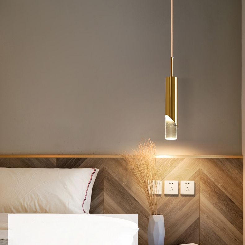 LED Mini Cilindri a cilindri Lighting Forma lampada a soffitto in metallo in tonalità acrilica trasparente