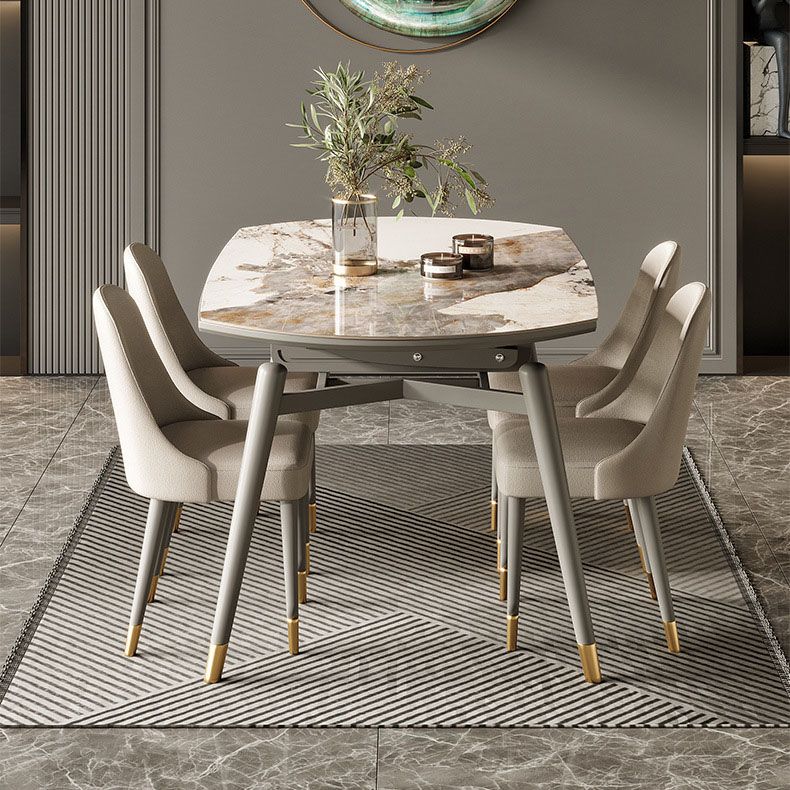 Modern Style 1/4/5/6/7/11 Pieces Dining Room Set Round Dining Room Table Set