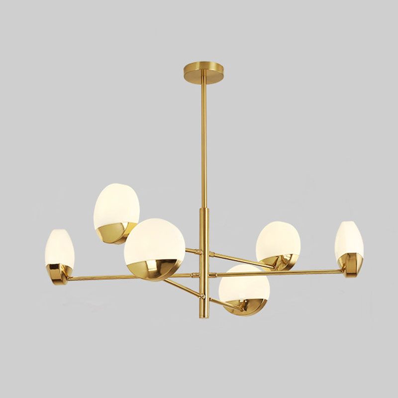 Eisendecke Anhänger Licht postmoderner Kronleuchterbeleuchtung in Gold