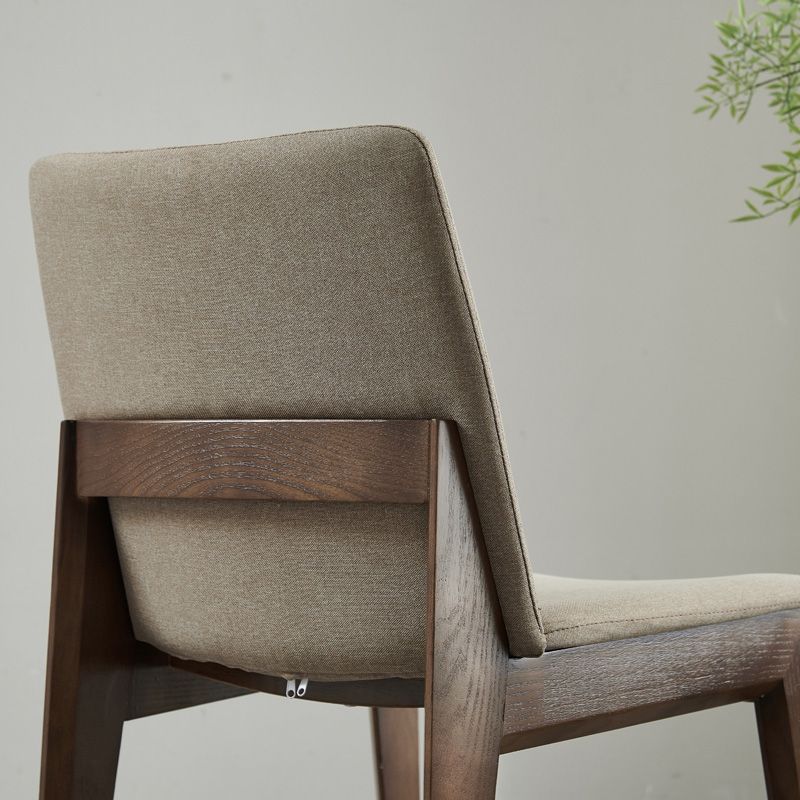 Dining Room Industrial Chair Upholstered Armless Dining Chairs