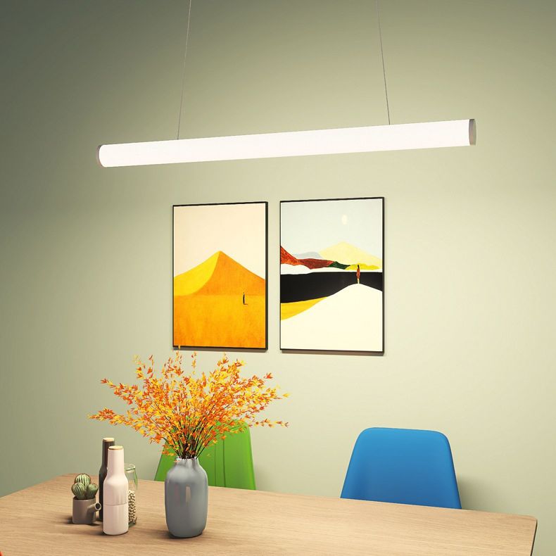 Cilindriche Luci a ciondolo di grande cucina di grandi dimensioni Metallic Modern Isola Lampade per ufficio