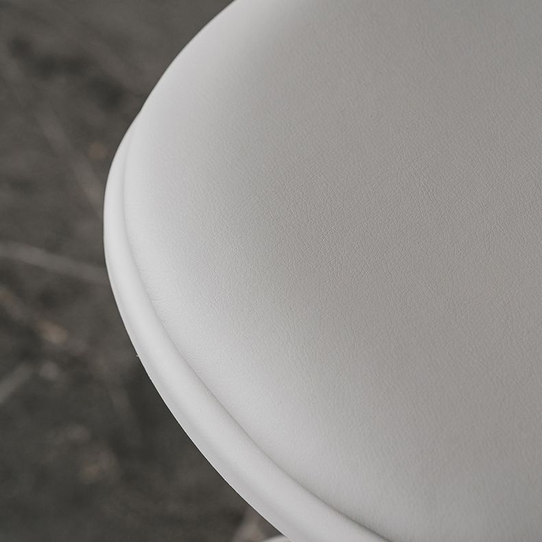 Industrial Backrest Armless Counter Stool Iron Cafe Bar Stool with Adjustable Cushion