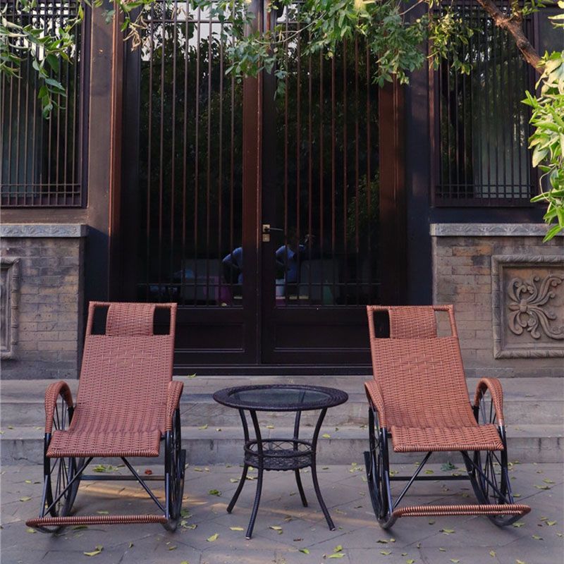 Mid Century Modern Style Rocking Chair Single Indoor Rocking Chair with Cushion