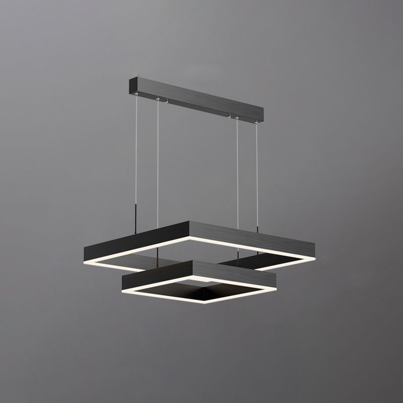 Meerdere vierkanten kroonluchter verlichtingsarmaturen moderne boerderij kroonluchters voor woonkamer