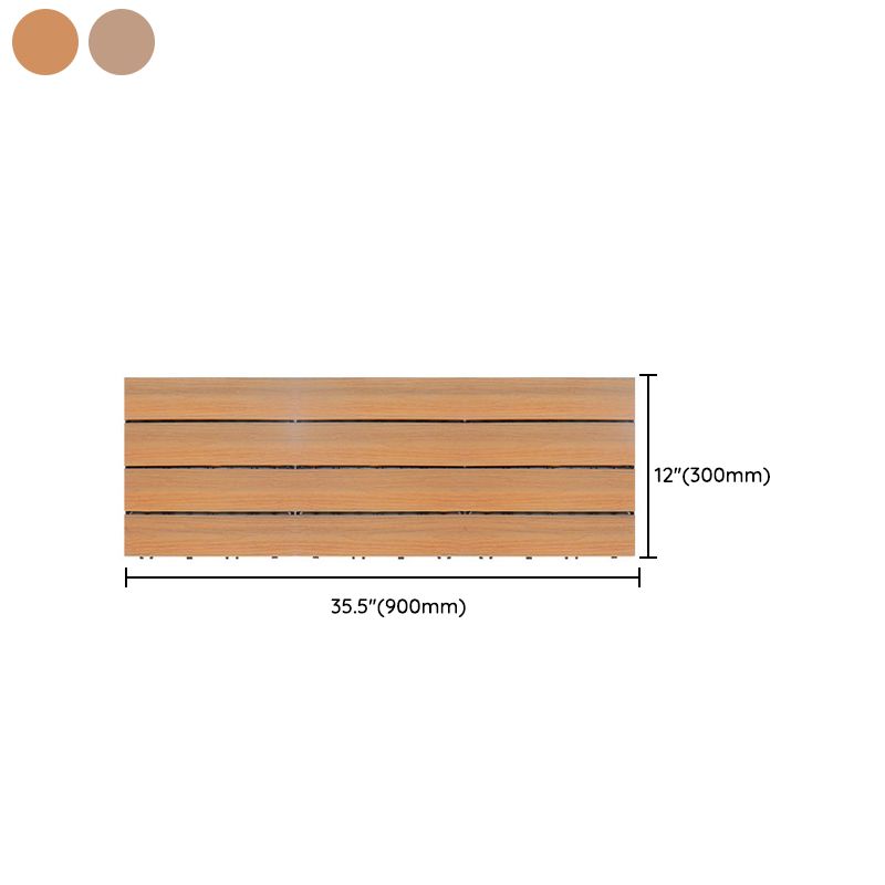 Deck Plank Interlocking Wood Flooring Tiles Garden Outdoor Flooring