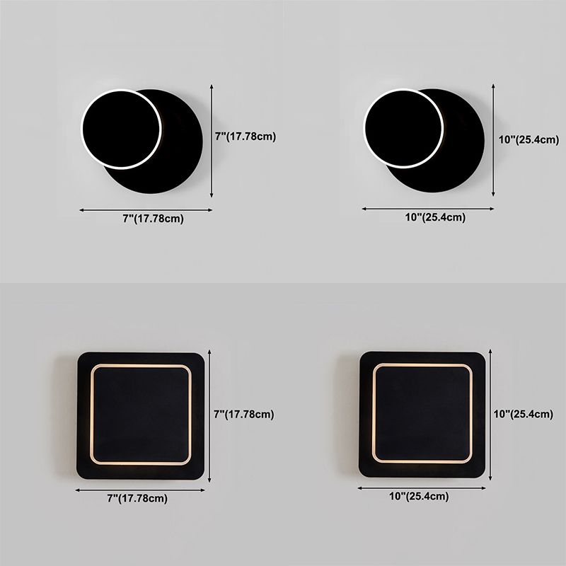 1-Light LED Wall Mount Light Modern Simple Wall Light for Living Room