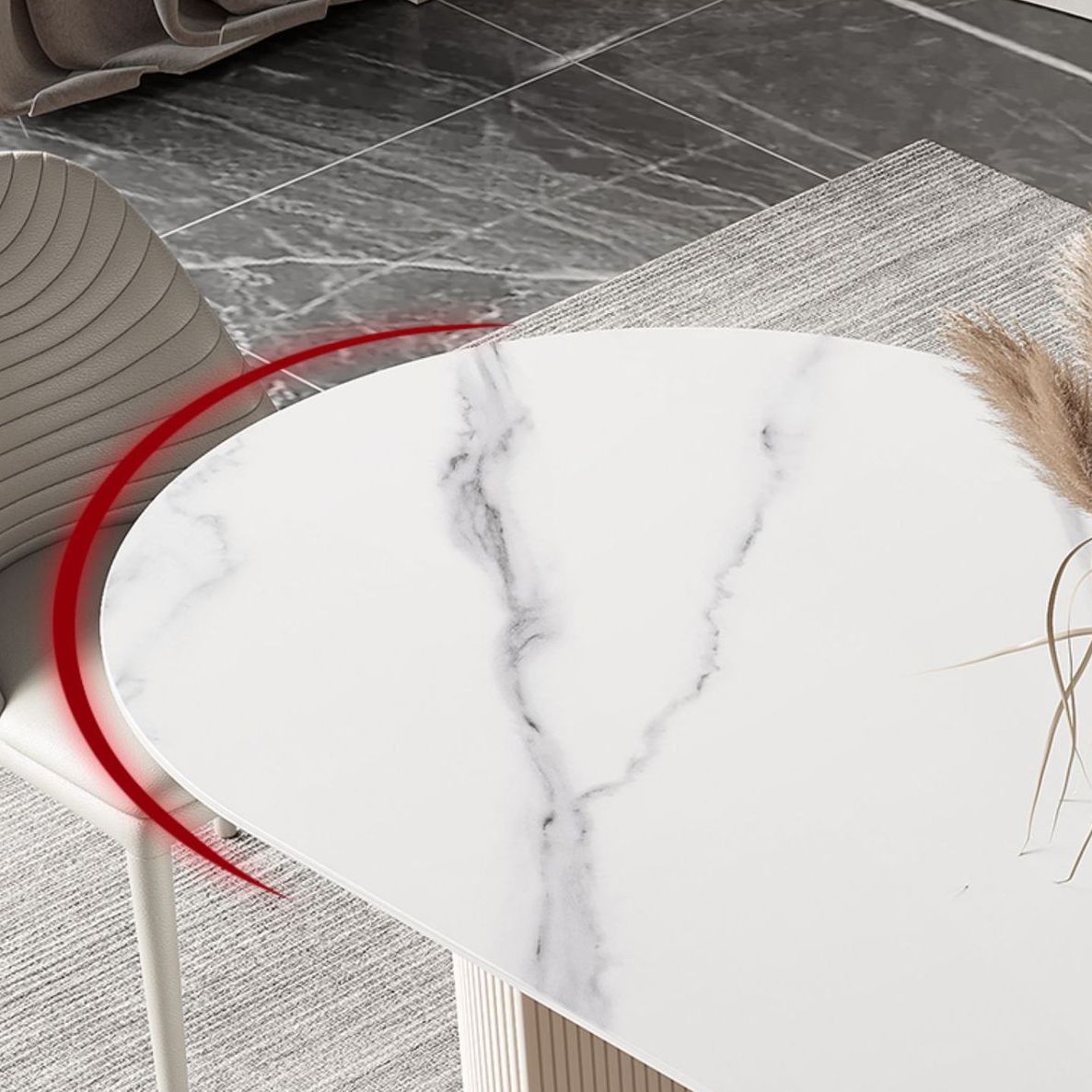 Contemporary Rectangle Table Set 1/4/5/6/7 Pieces Dining Set for Home Use