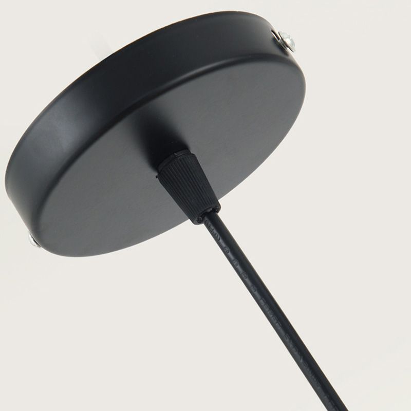 Luz de techo colgante de restaurante kit de lámpara colgante de oro minimalista con sombra de metal de cordón