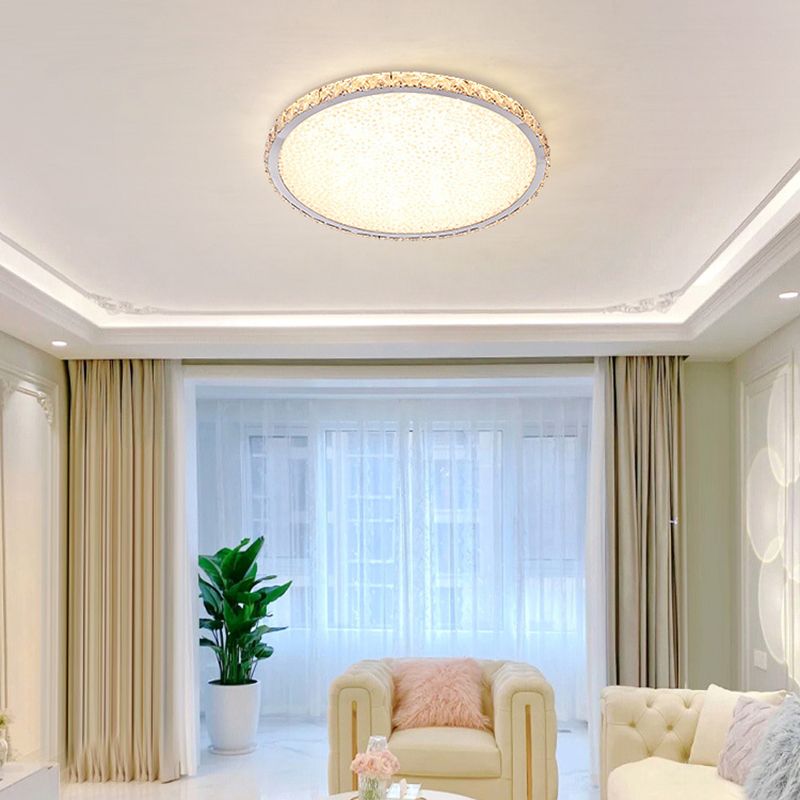 Lámpara de techo empotrada LED, iluminación nórdica empotrada con pantalla de cristal para dormitorio