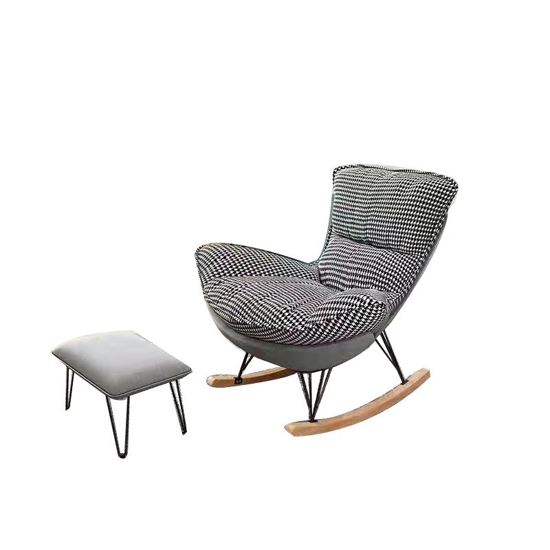Nordic Balcony Rocking Chair Light Luxury Living Room Adult Rocking Chairs