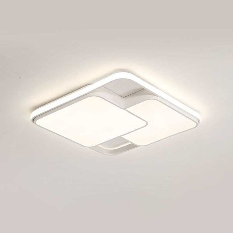 Zwart/witte rechthoekige inbouwplafondlamp, eigentijds acryl LED-inbouwlicht voor café