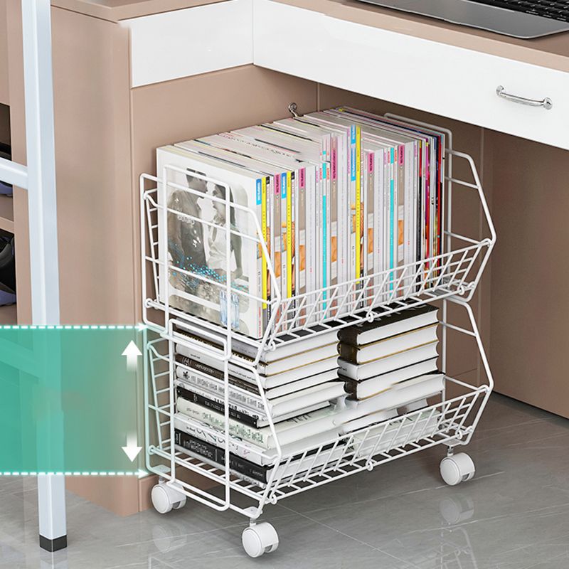 Standard Closed Back Bookcase Metal Industrial Bookshelf with Shelves