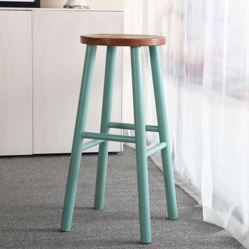 Modern Rectangle Pine Wood Bar Table Set 1/5/6 Pieces Counter Table with High Stools