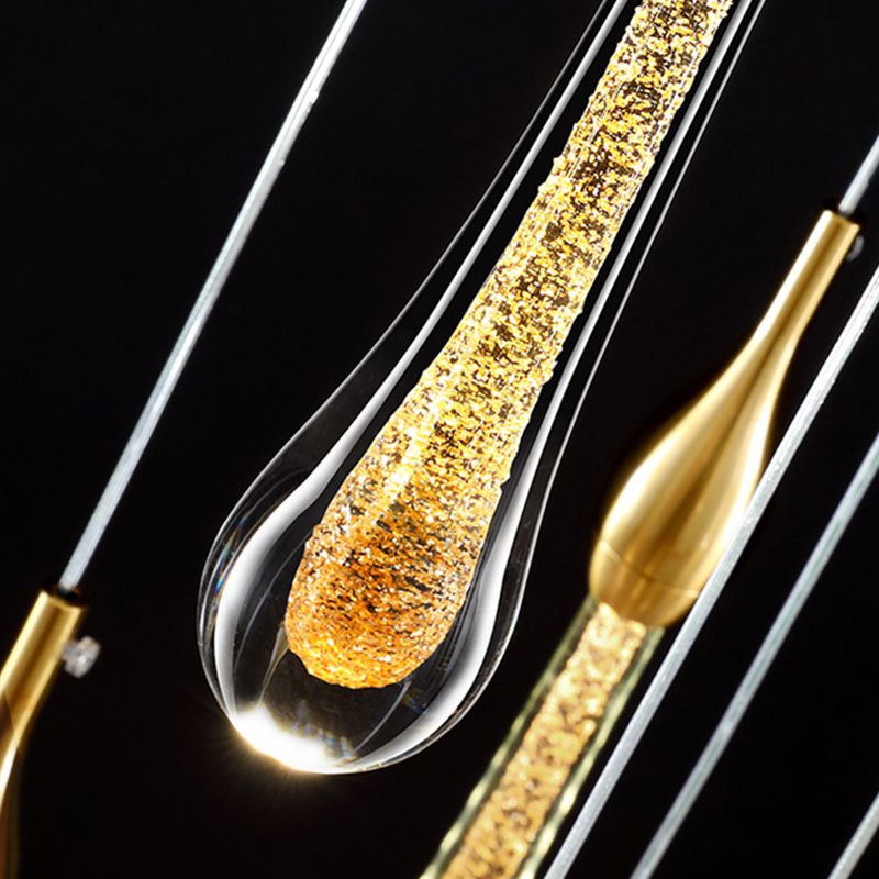 Luz de pared de lágrima de estilo minimalista de estilo de pared con sombra de cristal