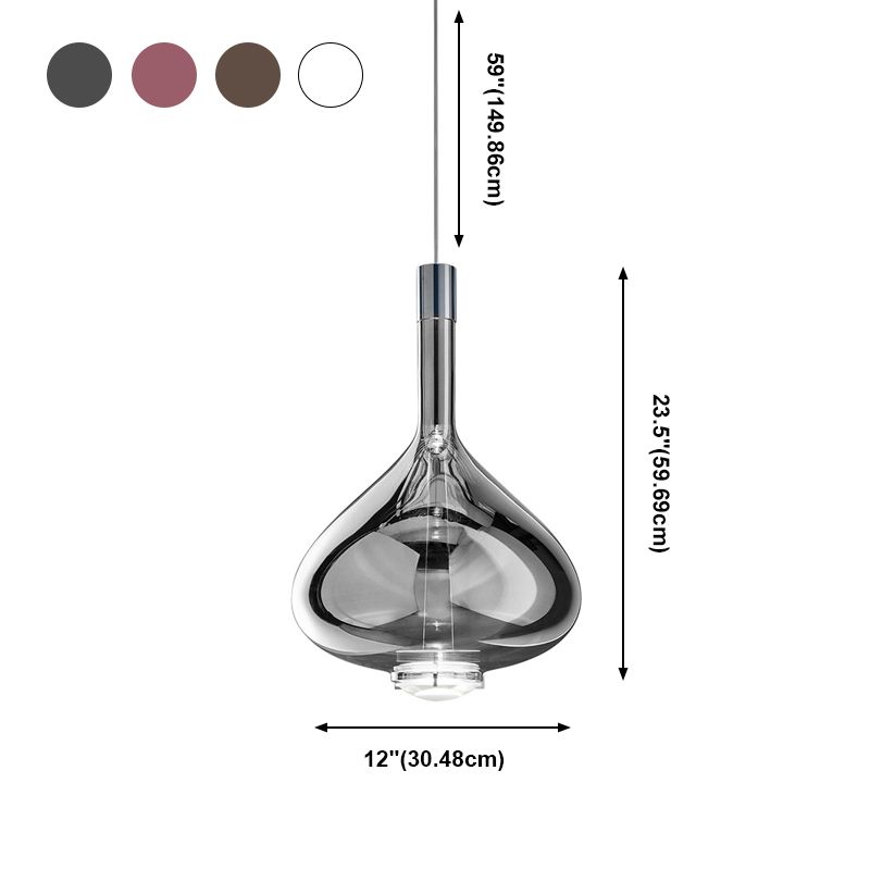Moderne kreative einheizliche Lichtelektroplate Eisengeometrische Hanglampe mit Glasschatten