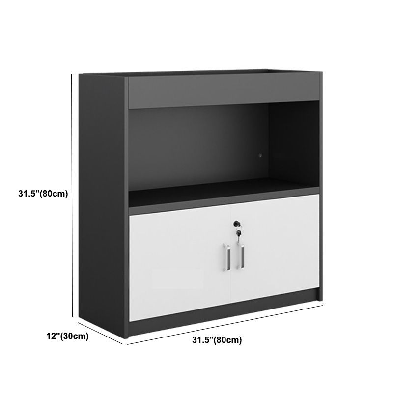 11.8"W Wood Bookshelf with Geometric Multi Layers Bookcase in Dark Taupe (without Plant)