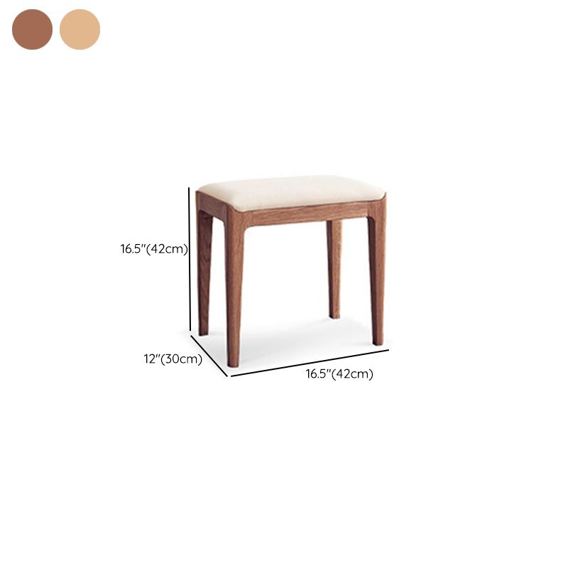 Scandinavian Dressing Table with Mirror and Drawer Solid Wood Vanity Desk