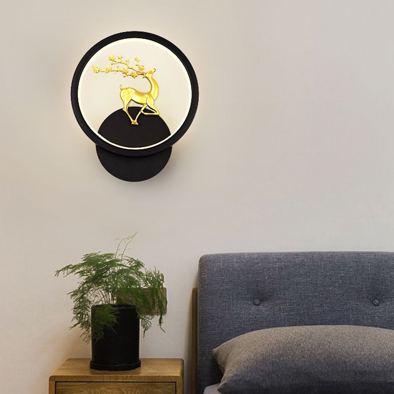 Lumo da parete contemporaneo a forma geometrica Sconce da parete a LED con metallo per soggiorno