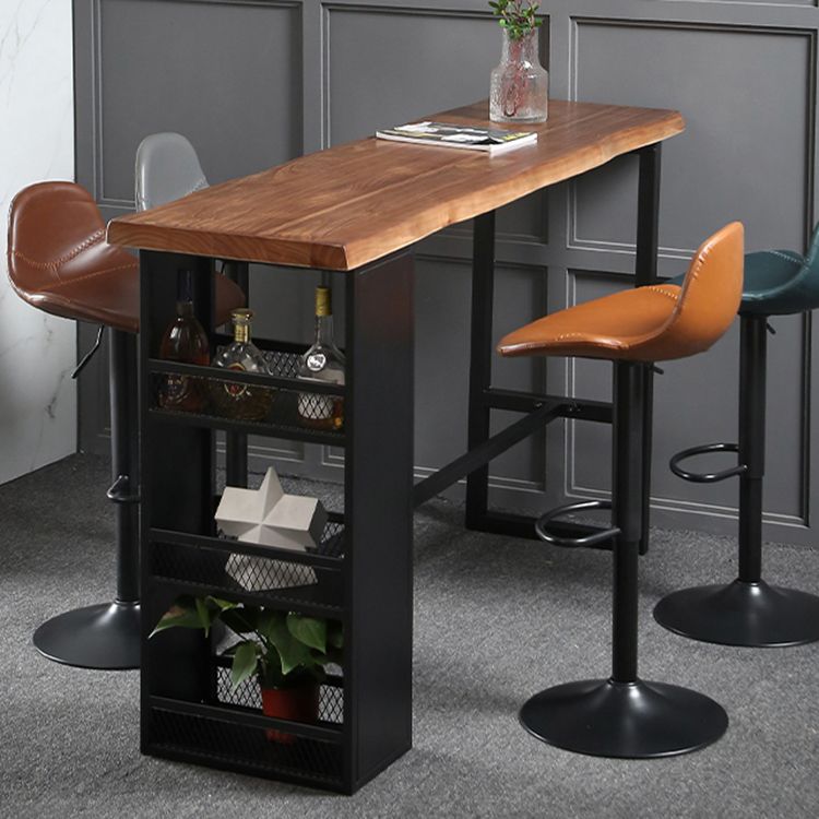 Indoor Adjustable Counter-height Stool with Swivel Leather Counter Bar Stool