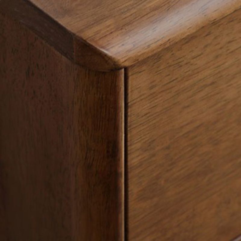 Contemporary Home Storage Chest Rubber Wood Chest with Drawers