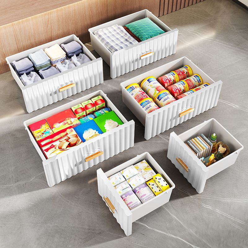 Bedroom Plastic Storage Cabinet Contemporary Matte Finish Cabinet