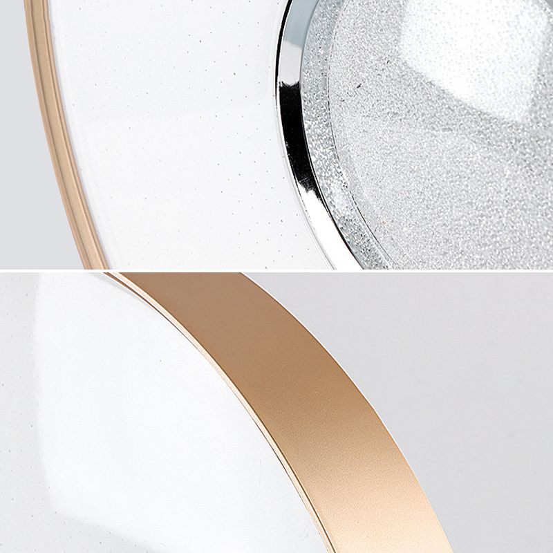 Metal Geometric Flush Mount Fixture Modern Flush Light Fixtures in Gold