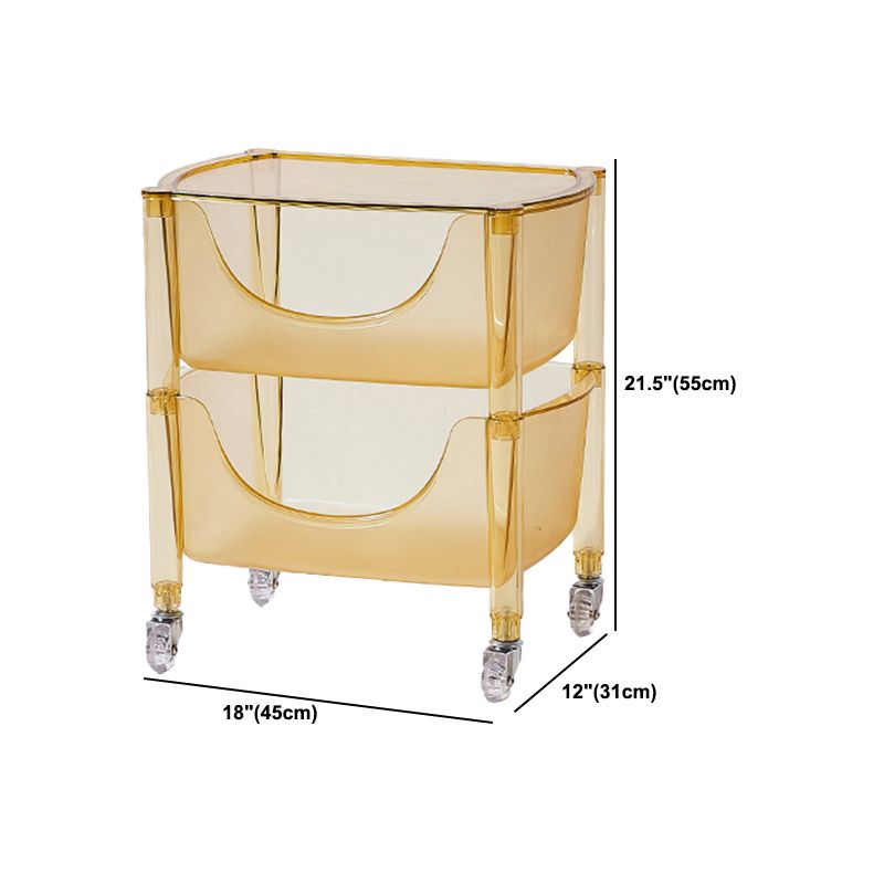 Multi Tiers Plastic Bookcase 12.2" Wide Standard Shelf Bookcase for Home Office
