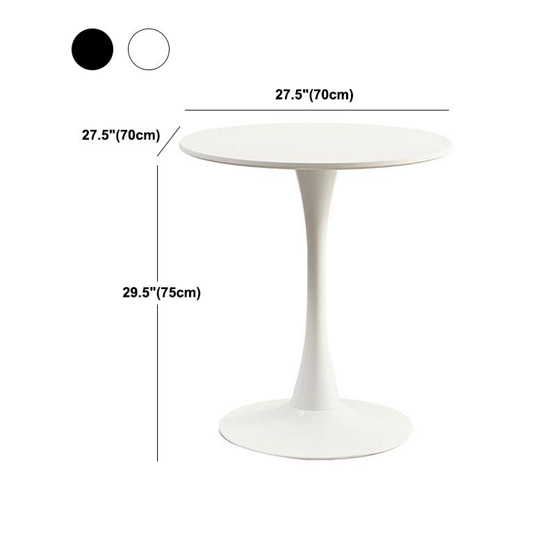 Minimalism Style Round Top Restaurant Table Metal Base Dining Table