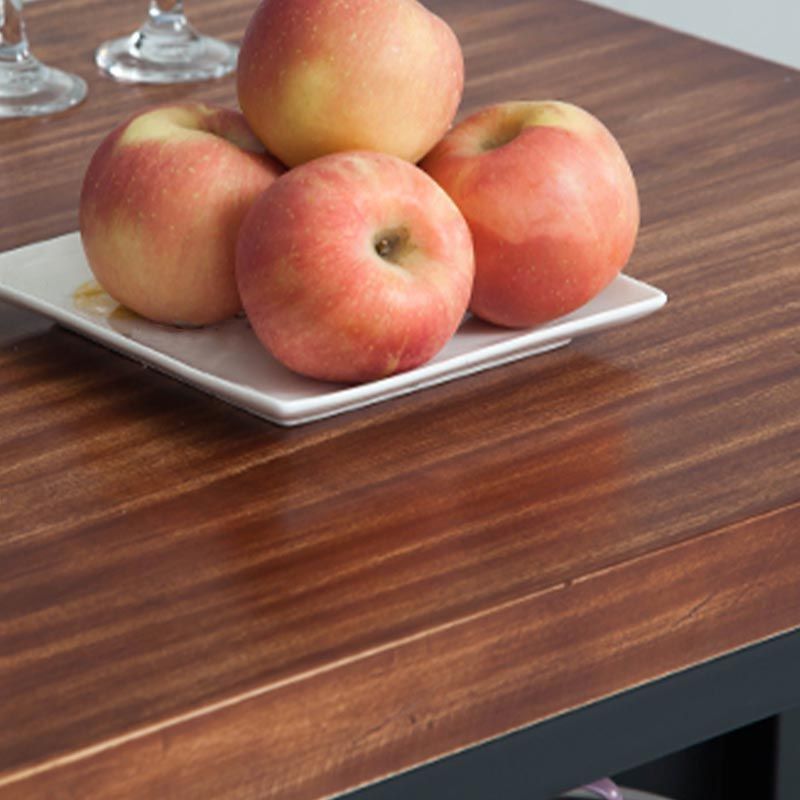 Industrial Stationary Kitchen Island table Metal Rectangular Kitchen Island Cart