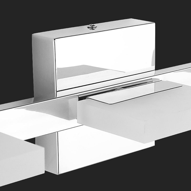 Iluminación de tocador cuadrado estilo moderno de metal múltiples luces de polvo de tocador