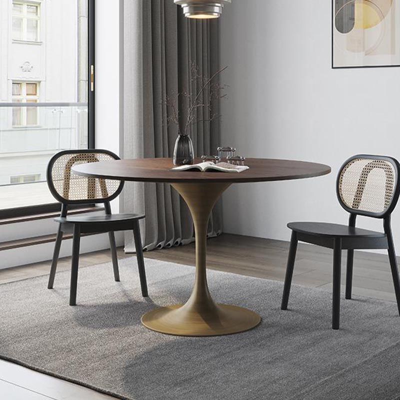 Round Stone Dining Table Tulip Base Dining Table for Dining Room