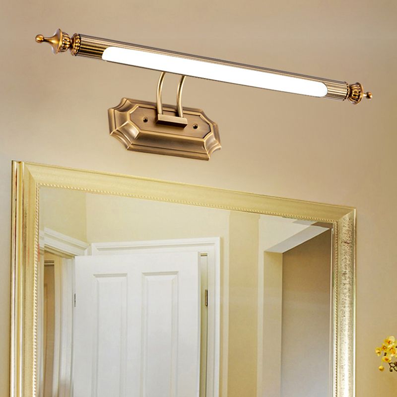 Fissaggi di illuminazione da vanità a parete cilindrica a parete di metà secolo per bagno