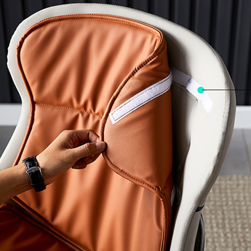 Ensemble de chaises latérales de style industriel, chaise de salle à manger en cuir avec pieds en métal