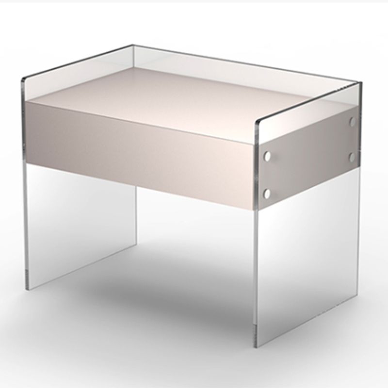 Nightstand 20" Tall 16' Wide Bed Nightstand in White With Legs