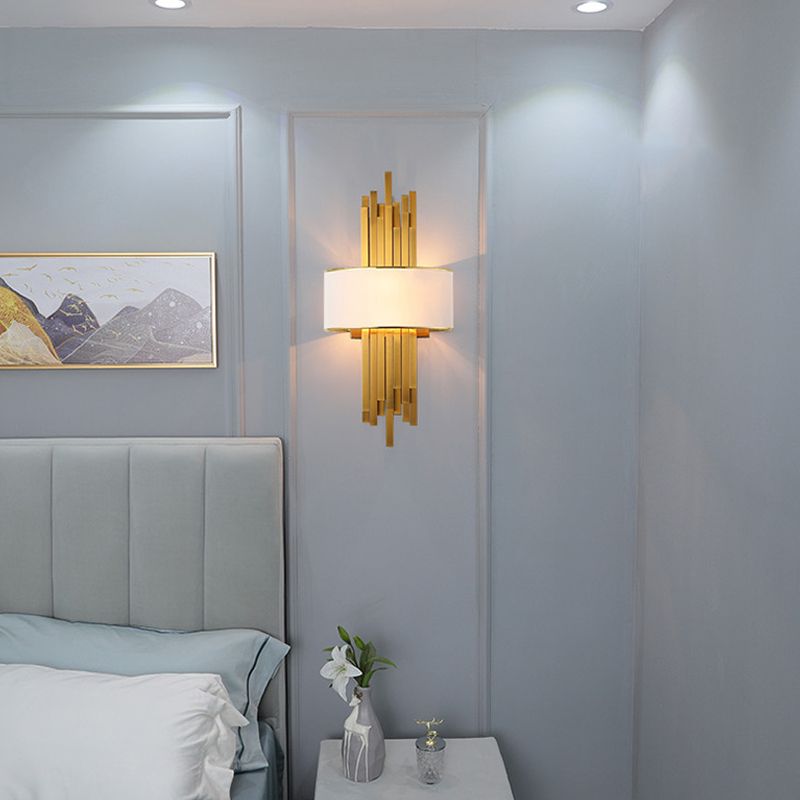 Contemporary Tubes Sconce Lights Metal 2 Lights Wall Mount Light Fixture