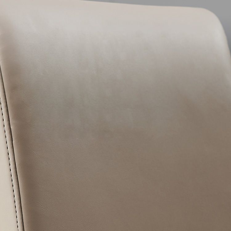 Sillas laterales de comedor con respaldo sólido de diseño industrial, sillas de comedor de piel sintética