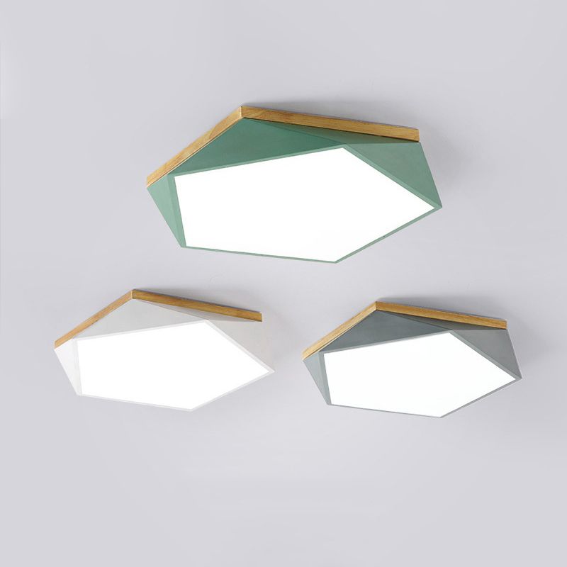 Vijfhoek slaapkamer plafond inbouwlamp Metaal minimalistisch inbouw led-licht