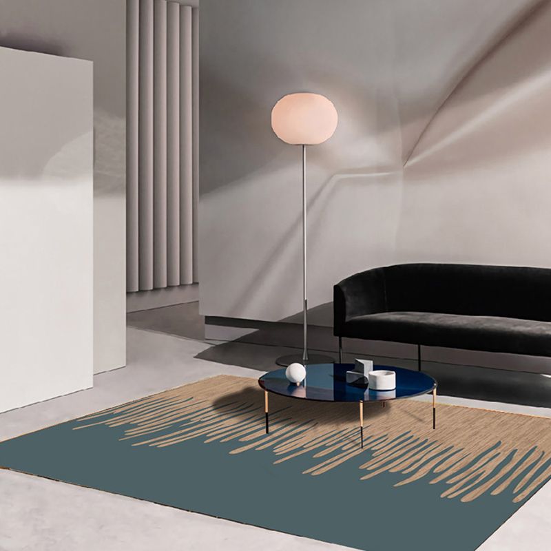 Donkerbruine modern tapijt polyster grafisch vloerkleurbestendig vloerkleed voor woonkamer