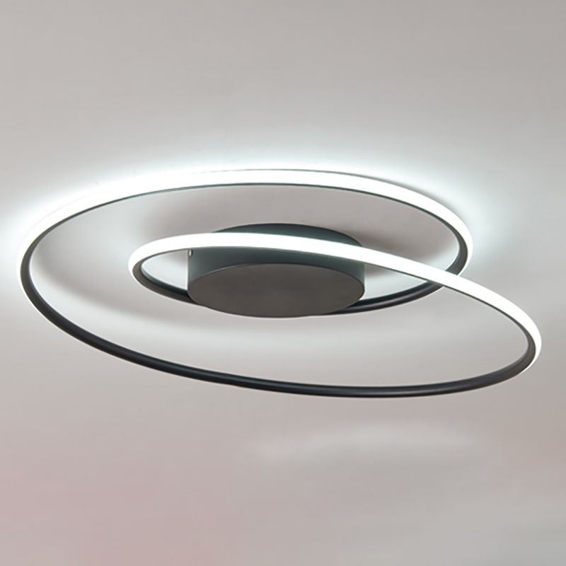 Lámpara de techo de línea LED con montaje empotrado estilo modernista para sala de estar y comedor