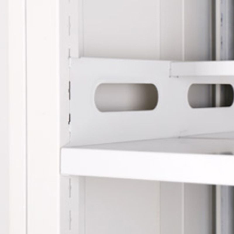 Modern Open Back Bookshelf Vertical Metal Bookcase with Shelves