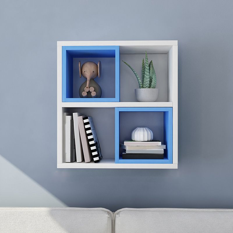 Modern Floating Bookshelf Wooden Wall Mounted Bookcase Shelves Included for Home
