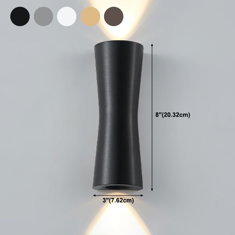 2 Light Metal Wall Sconce Postmodern Wall Mounted Light Fixture for Living Room