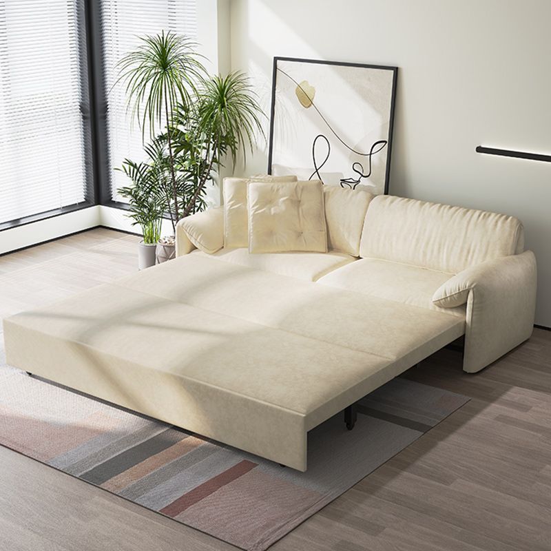 Pillow Top Arms Sleeper Sofa Scandinavian Upholstered Sofa Bed