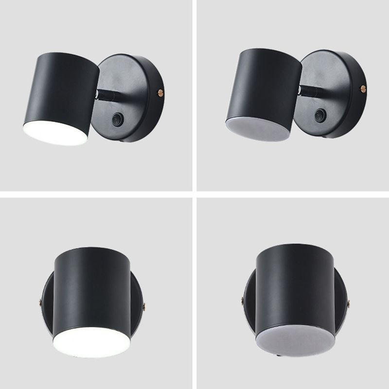 Luminaire à applique cylindrericale Métal de style moderne 1 appliques lumineuses