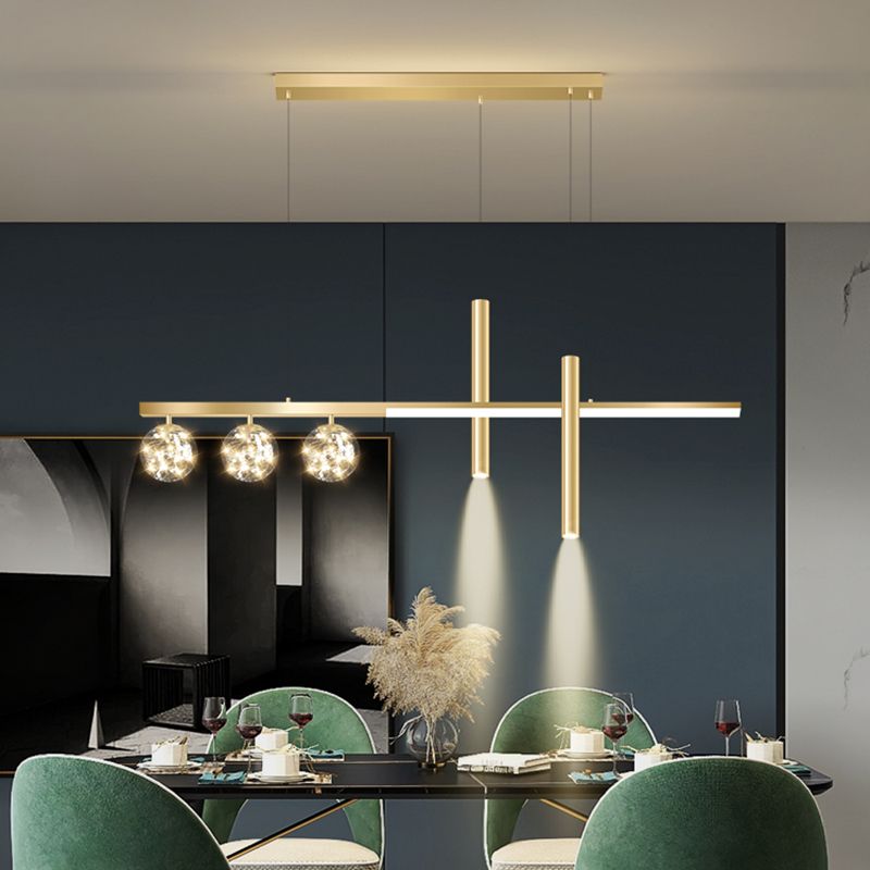 6 Heads LED Island Lighting Contemporary Ceiling Pendant Light for Dining Room