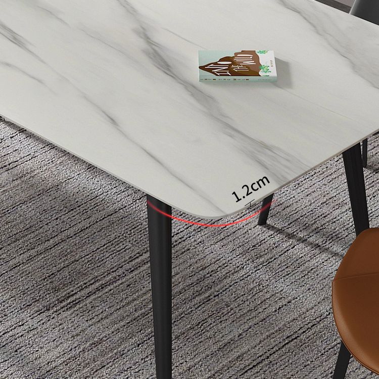 Modern Rectangle Sintered Stone Dining Table Set 1/2/5/6/7 Pieces Dining Set for Home Use